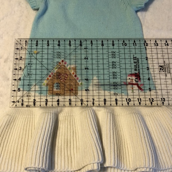 Gymboree 2T Winter Wonderland Knitted Sweater Dress Snowman & Gingerbread House - Picture 11 of 16